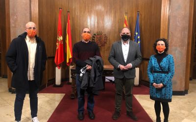Recibimiento en el Ayuntamiento de Zaragoza